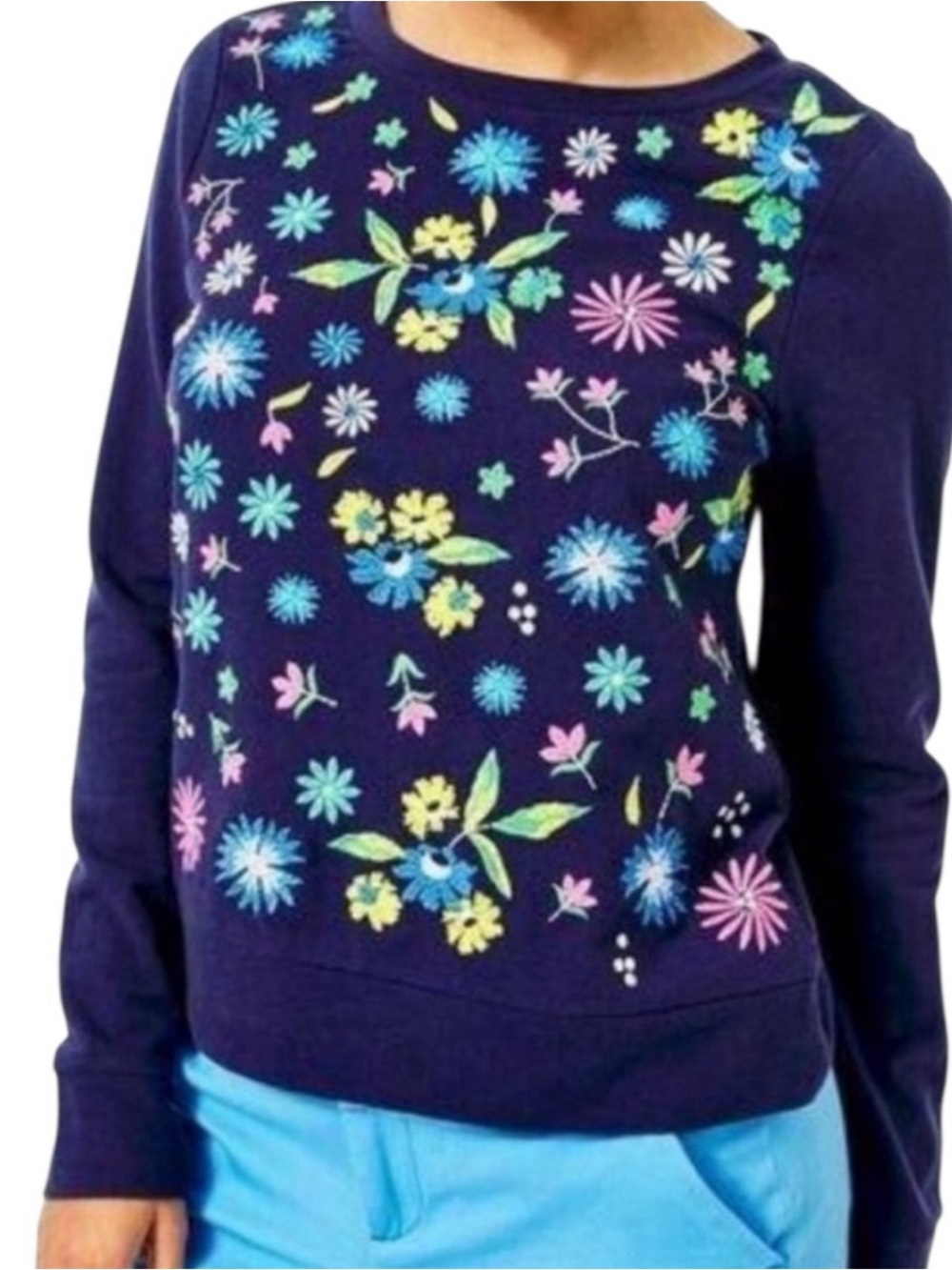 NWT Lilly Pulitzer Rami Sweatshirt in True Navy